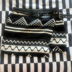 Printed Double Zero Wrap Skirt